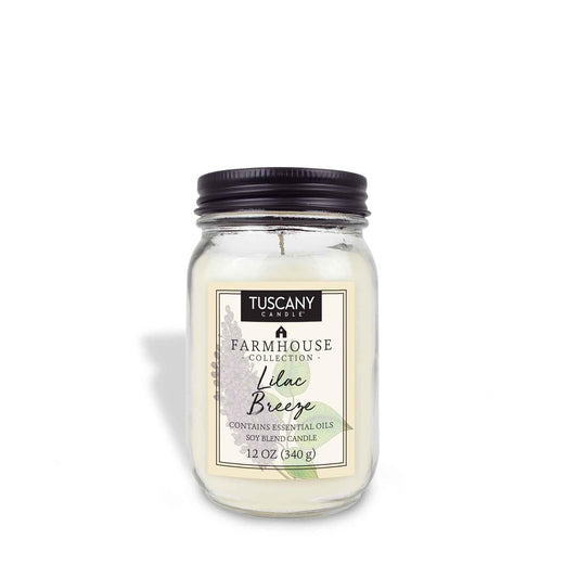 Empire Candle Farmhouse 12 Oz Lilac Breeze Jar Candle