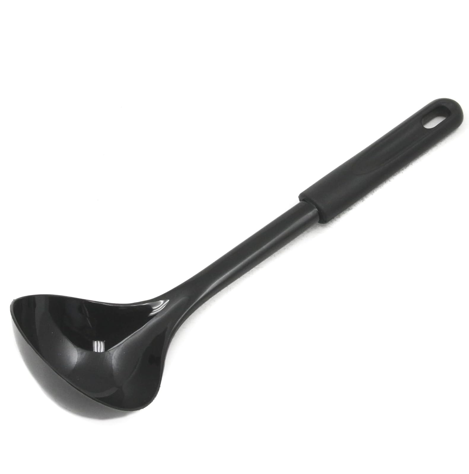 Chef Craft Basic Nylon Cooking/Serving Ladle, 12", Black