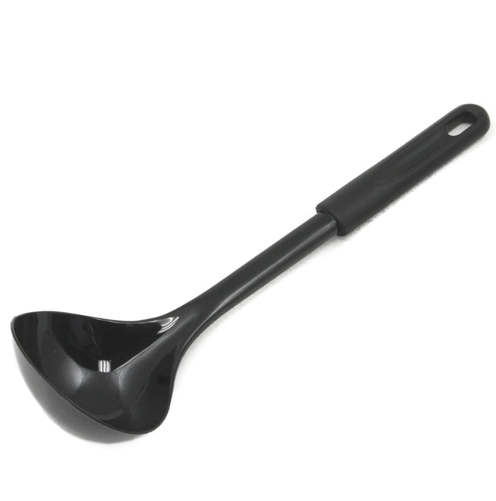 Chef Craft Basic Nylon Cooking/Serving Ladle, 12", Black