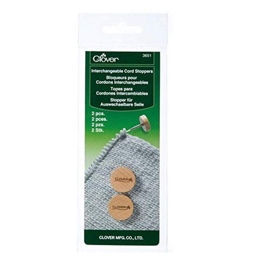 Clover Needlecraft 2 Piece Interchangeable Cord Stoppers