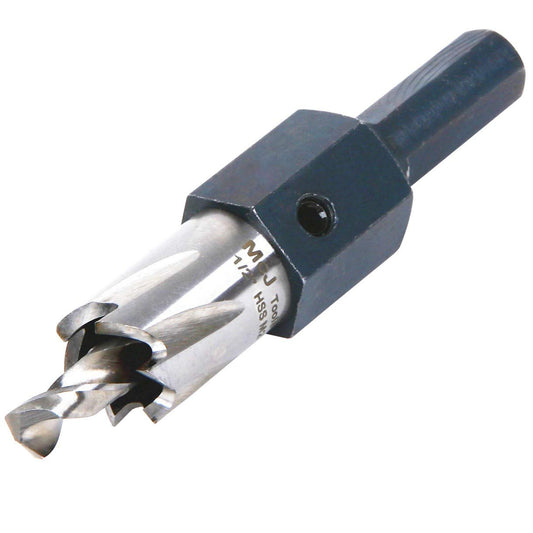 McJ Tools 1/2 Inch HSS M2 Drill Bit Hole Saw for Metal, Steel, Iron, Alloy, Ideal for Electricians, Plumbers, DIYs, Metal Professionals