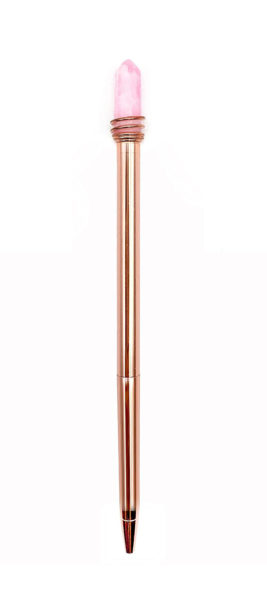 Snifty SPC002 Mystic Crystal Rose Pink Quartz Fancy Pen