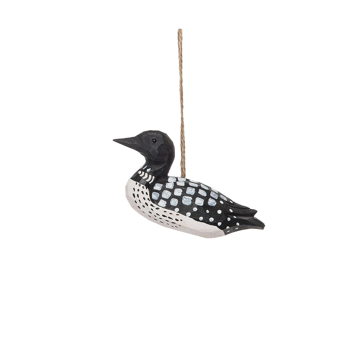 GALLERIE II Hanging Ornament, 3.9 x 2.1, Black and White