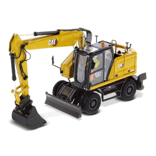 1:50 Caterpillar M318 Wheeled Excavator - High Line Series by Diecast Masters - 85956 - Moveable Boom with Adjustable Grapple