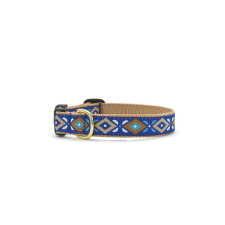 Up Country Animal Collar, LG, Aztec Blue