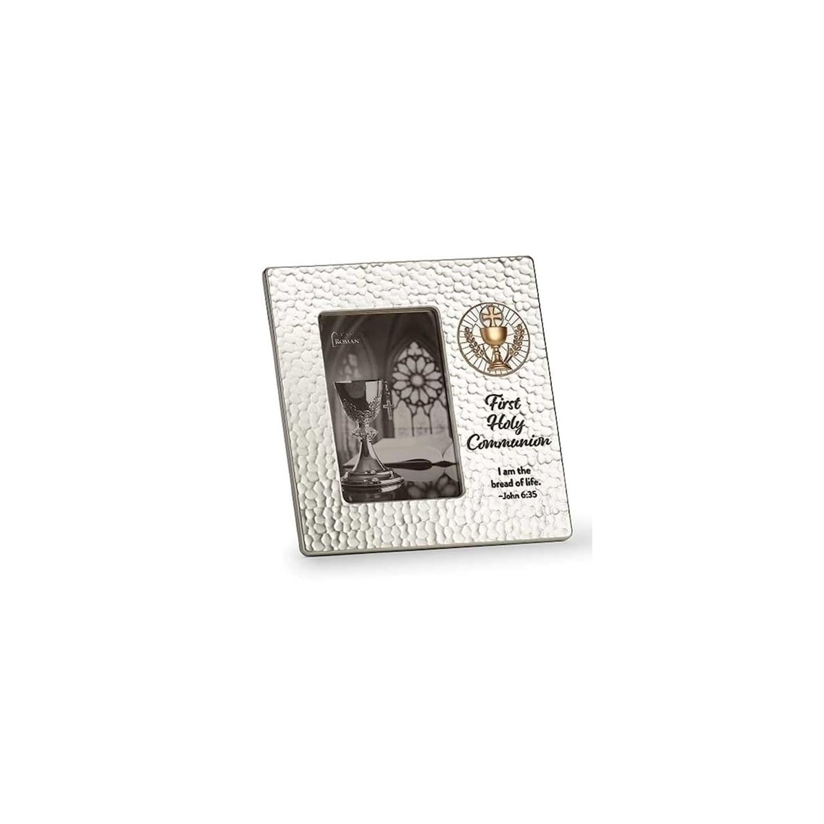 Roman Picture Frame, 0.6" L x 8.875" W x 9.125" H, Silver