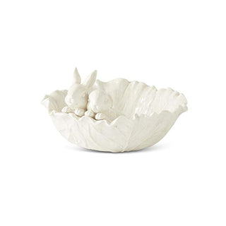 K&K Interiors Dishware Bowl, 12 Inch, White