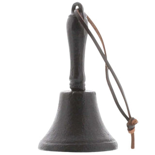 HomArt 21008-2 Dinner Bell, 5-inch Height, Cast Iron, Black