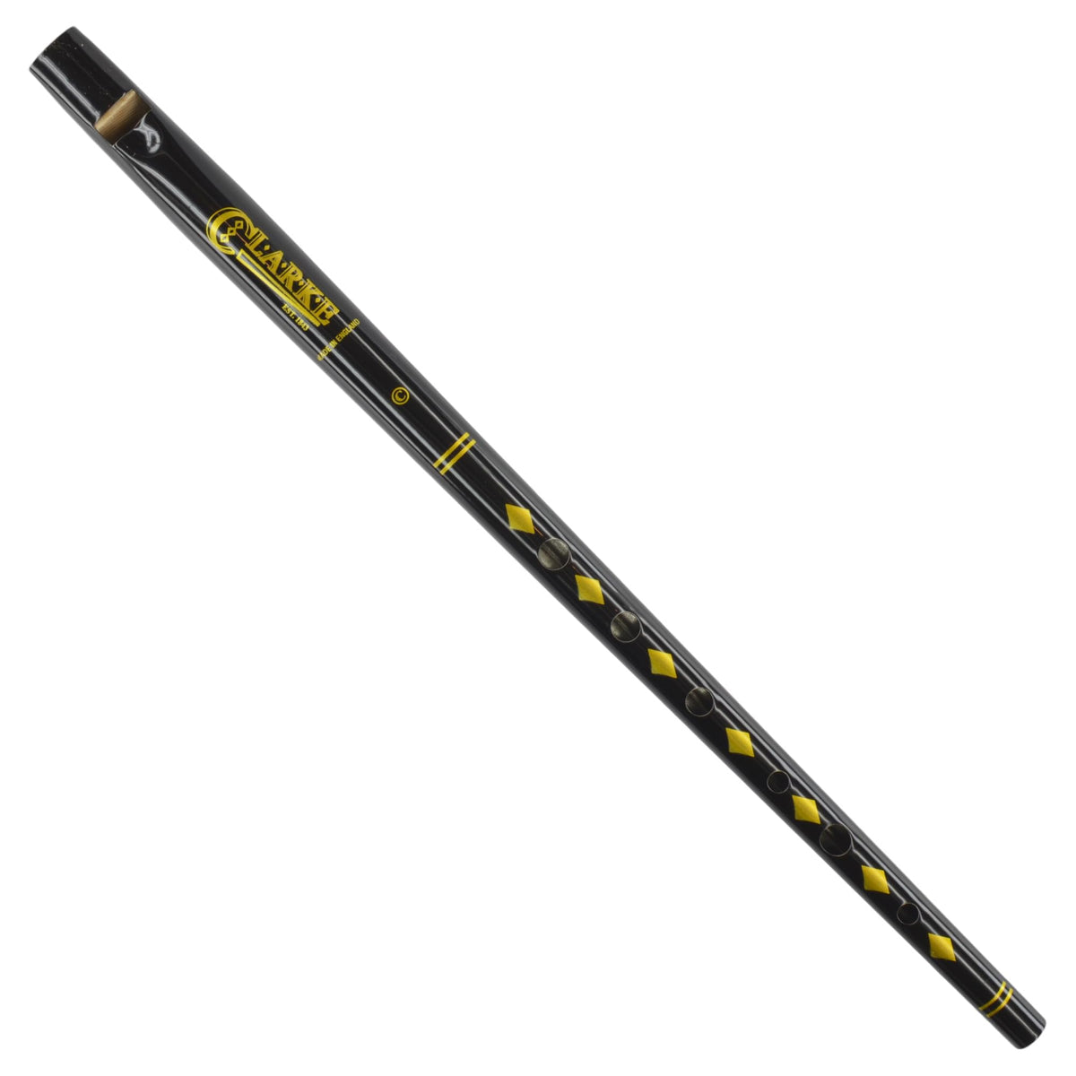 Clarke Tinwhistle Brass And Woodwind Instruments, Key of C, C-Black