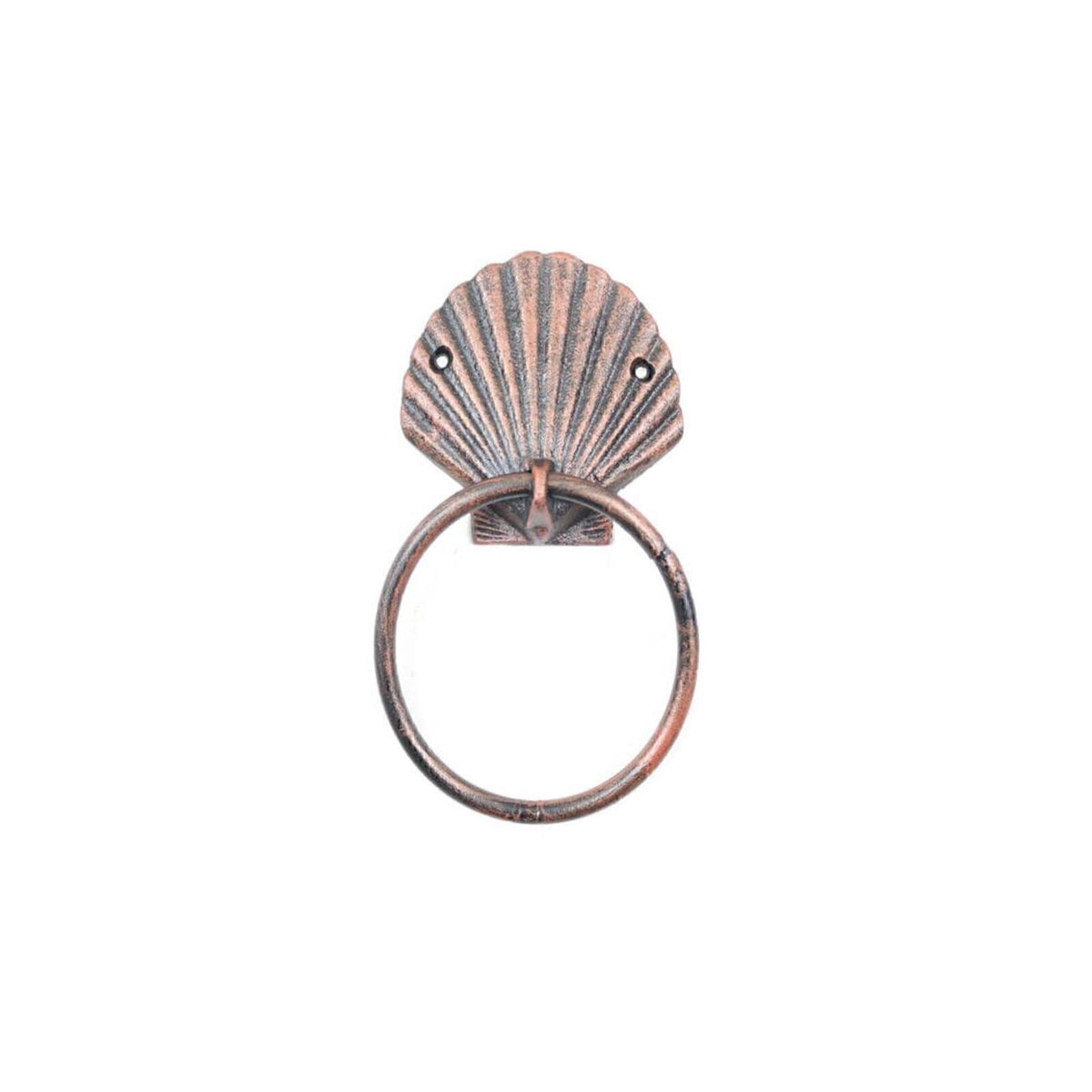 Hampton Nautical Towel Holder, Rustic Copper
