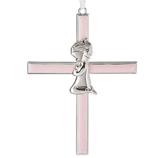 Roman Pink Girl Cross, 6.25 Inches Height