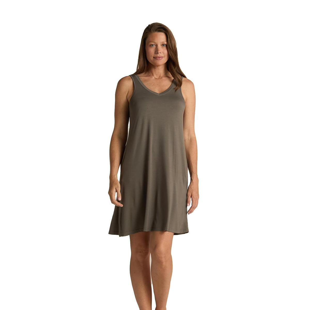 Faceplant Dreams Nightgown Nightshirt, Small, Earl Grey