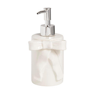 Mud Pie Pump Dispenser, 8" x 3", White