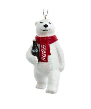 Kurt S. Adler Hanging Ornament, 3.5 Inch, White