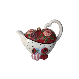 Blue Sky Ceramic Teapot, 9.25 inches (Length), Blue