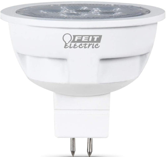 Feit Electric BPEYC/LED Dimmable LED Light Bulb, 12 Volts, 9 Watts, 700 Lumens, MR16 Bulb Shape, GU5.3 Base, MOL 1.78"H x 1.97"D, 3000K Warm White Light, Average Life of 25000 Hours/22.8 Years