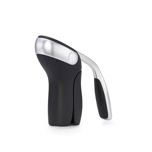 OXO SteeL Vertical Lever Corkscrew with Removable Foil Cutter