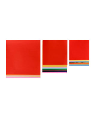 Yasutomo Assorted Solid Origami 4-1/2 Inch, 5-7/8 Inch and 8 Inch Papers 55/Package, Square
