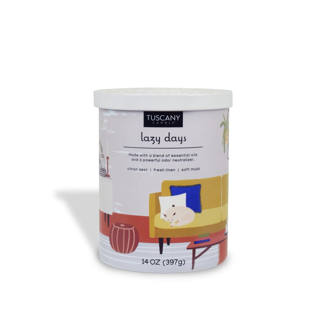 Tuscany Candle Candle, 14 oz, Multicolor