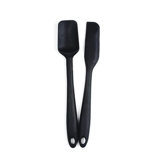 RSVP International (EMS-WH) Ela's Favorite Silicone Spatula, Black, 8" | BPA-Free Silicone | Scrape Batters, Flip Eggs, Ice Cakes, & More | Dishwasher Safe & Heat Resistant | Cooking, Baking & More