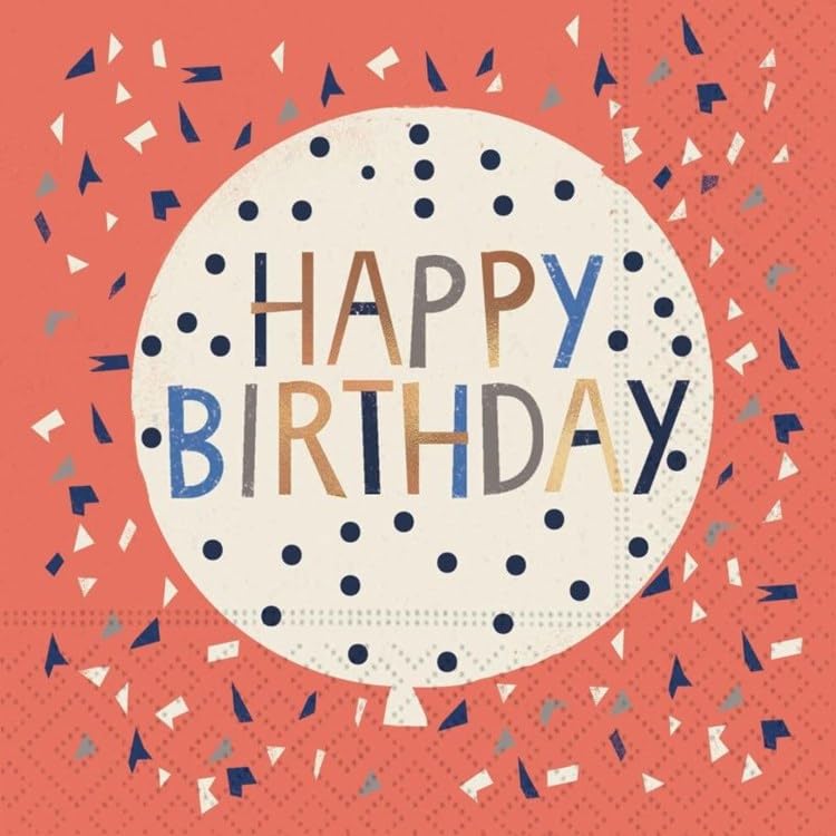 DESIGN DESIGN Cool Balloons Beverage Napkin, Party Supplies