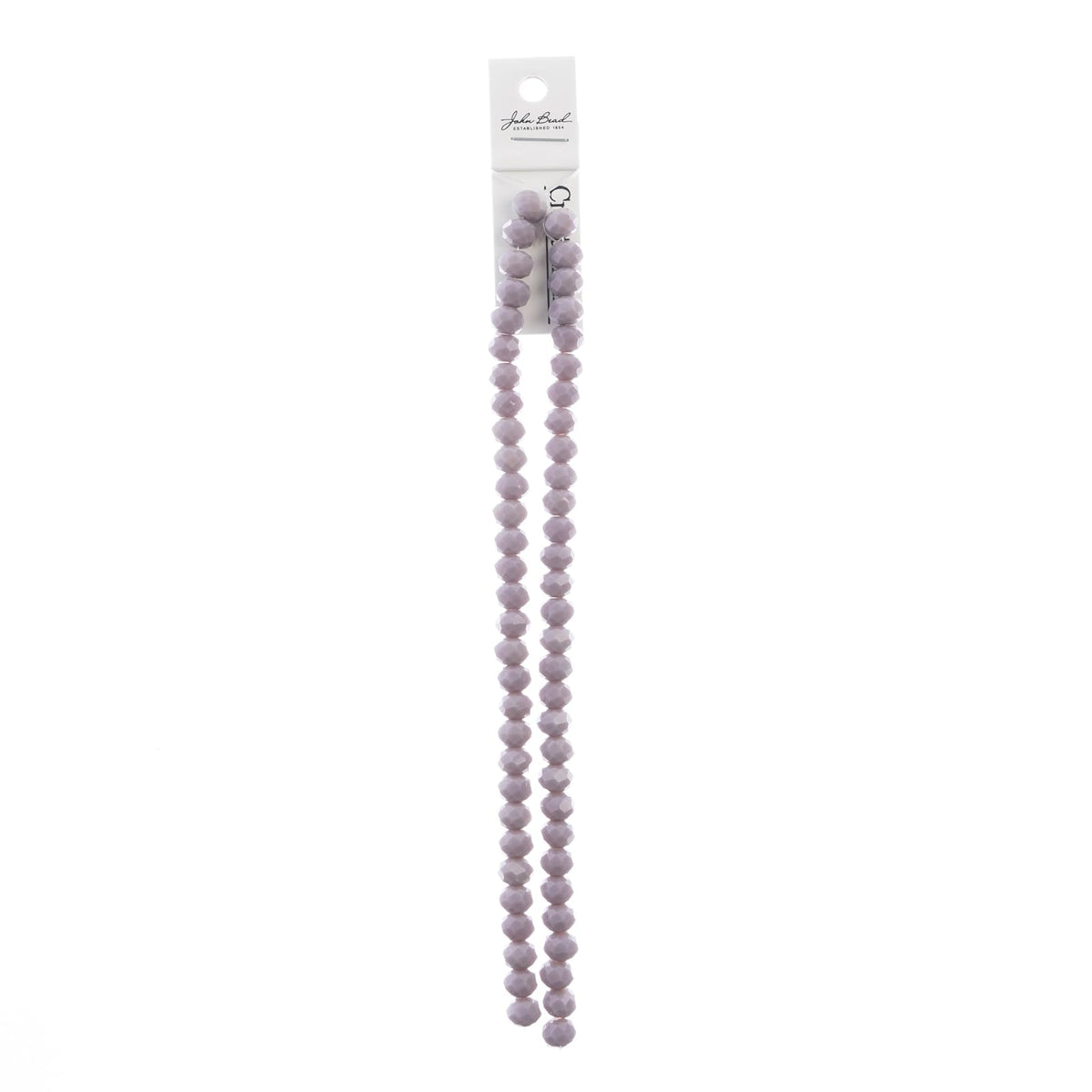 John Bead Craft Bead, 6mm x 8mm, Opaque Dark Purple
