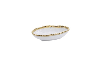 Pampa Bay Golden Salerno Long Condiment Bowl
