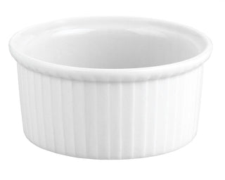 Pillivuyt Porcelain 4-Cup, 5-3/4-Inch Deep Classic Pleated Souffle Dish