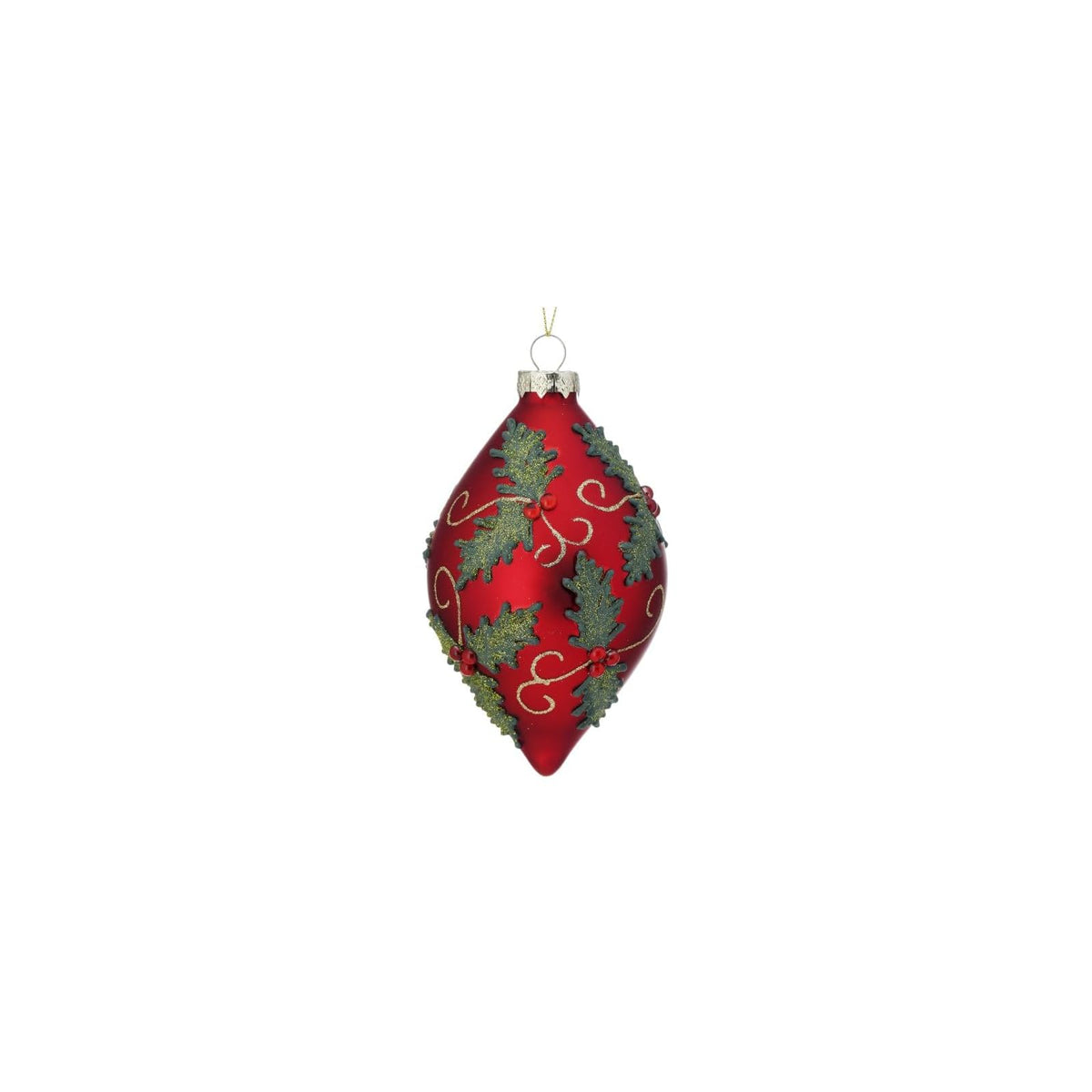 Regency International Hanging Ornament, 6-Inch, Red Green