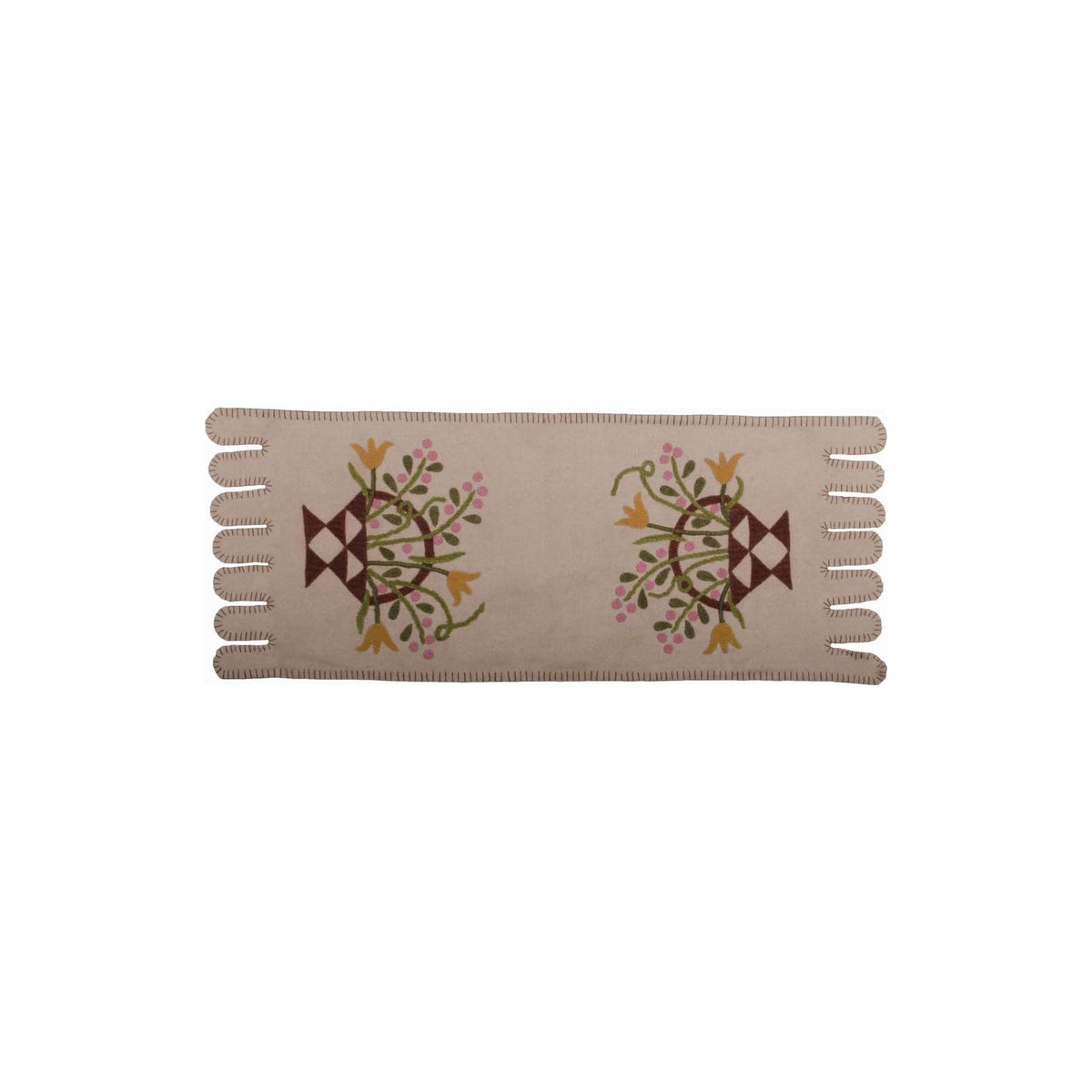 Home Collections by Raghu Table Runner, One Size, Cream