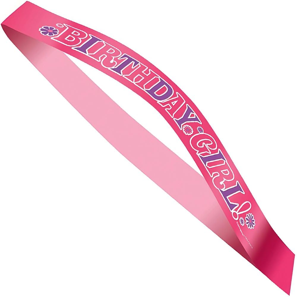 Unique Industries Purple & Pink Birthday Girl Sash