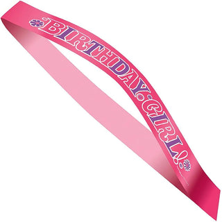 Unique Industries Purple & Pink Birthday Girl Sash