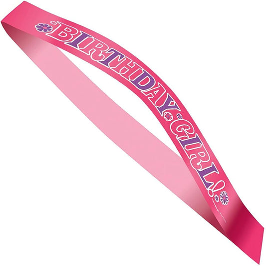 Unique Industries Purple & Pink Birthday Girl Sash
