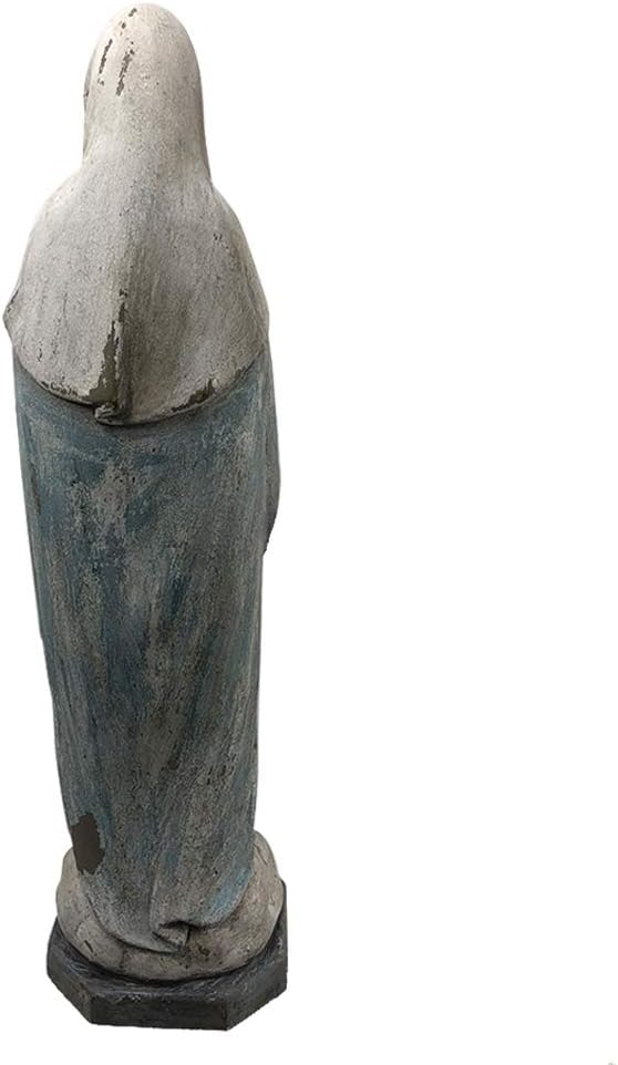 Comfy Hour The Story of Jesus Nativity Scene Collection 14" Resin Religious Praying Virgin Mary Statue, The Blessed Mother of The Immaculate Comception Home Madonna Figurine Gray