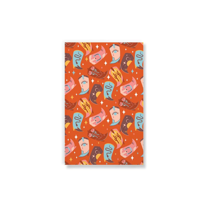 DENIK Cute Boots Classic Layflat Notebook, 8.25-inch Length, Office and School Supplies