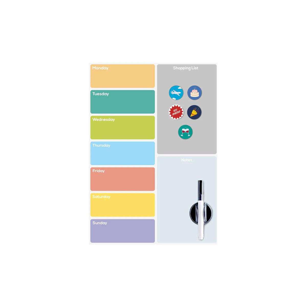 Balvi Writing Board, Unique, Multicolored