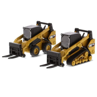1:64 Cat 272D2 Skid Steer Loader & 1:64 Cat 297D2 Compact Track Loader - Diecast Masters - 85693