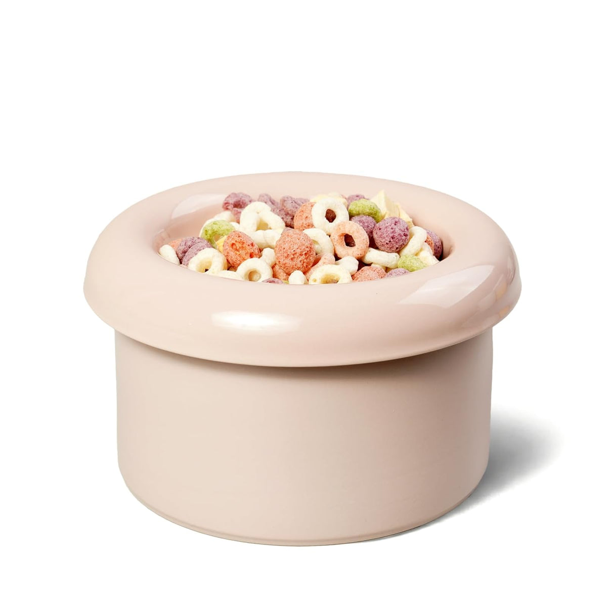 BOWLBOWL Pet Feeder, Donut 3.9" / Wet&Dry, Donut 3.9"-Pink