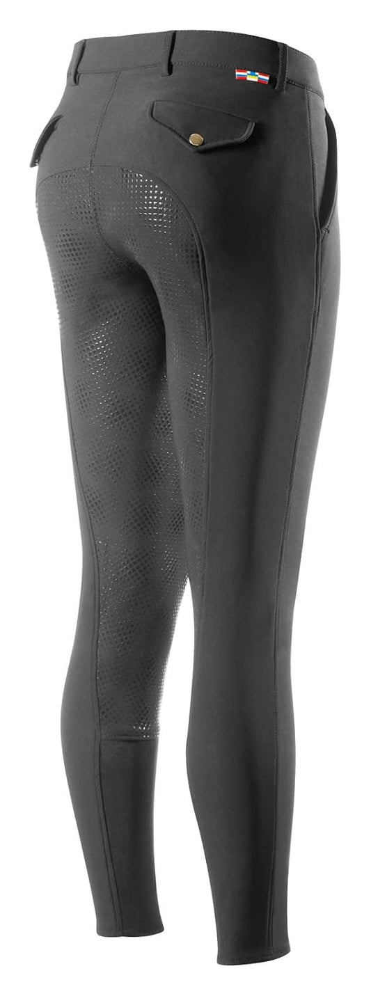 HORZE Mens Grand Prix Silicone Grip Full Seat Breeches - Black - Ms 40