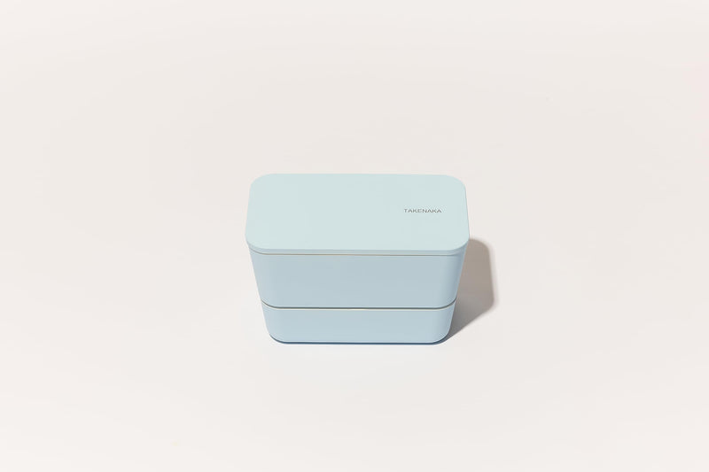 TAKENAKA Bento Lunch Box, Flat Dual Eco-Friendly and Sutainable Bento box from Japan (Ocean Breeze)