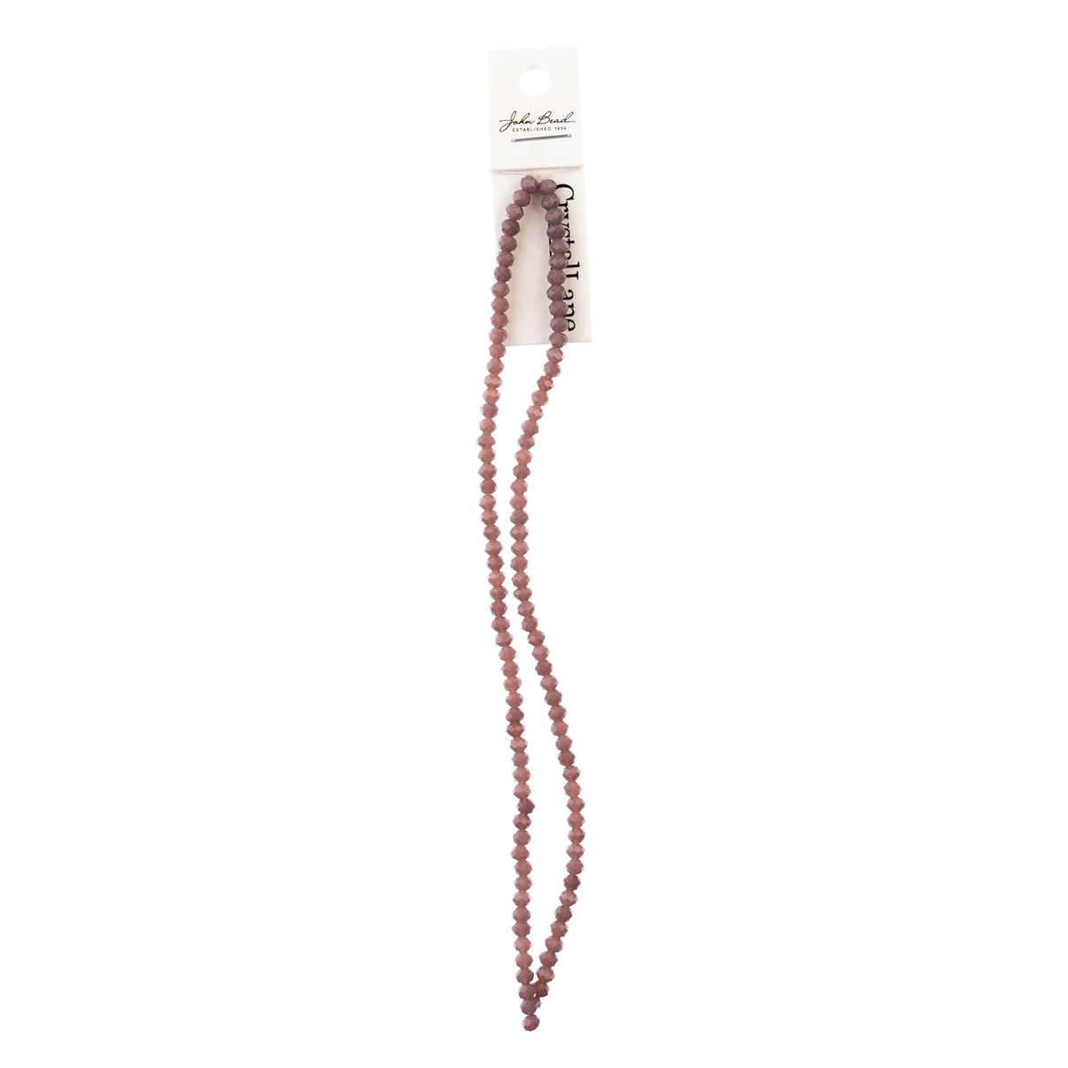 John Bead Craft Bead, 3mm x 4mm, Opaque Dark Purple