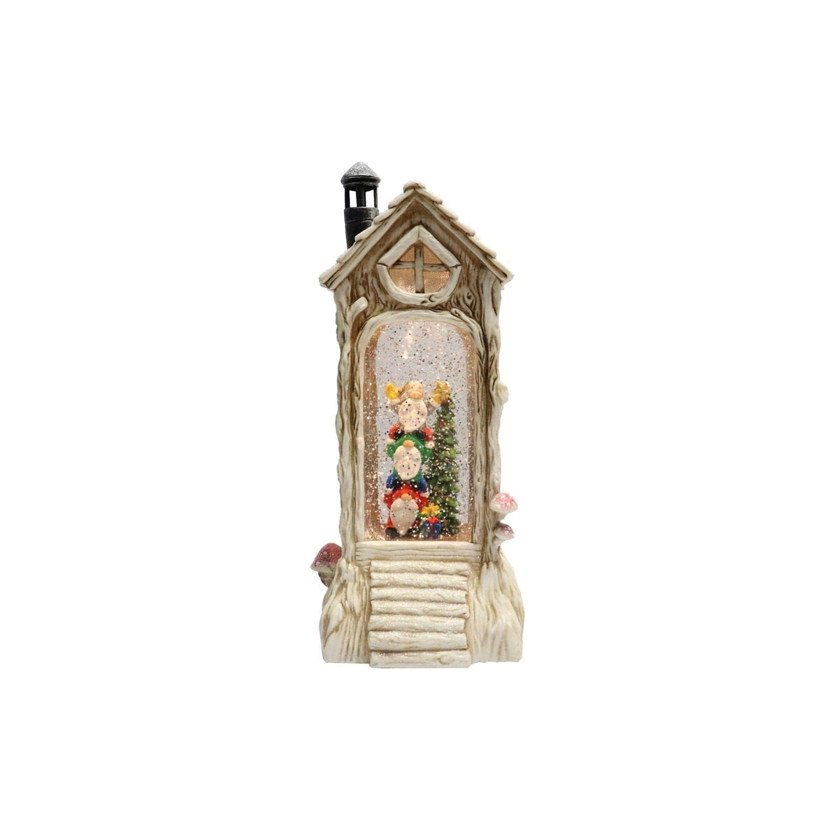 Roman Snow Globe, 4"x4"x11"H, Multicolor