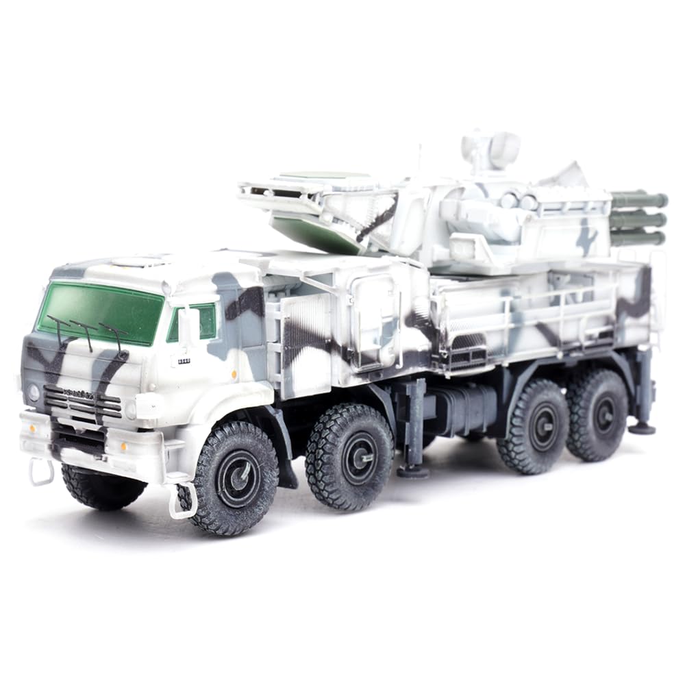 1:72 Scale Diecast | Pantsir-S1 Russian Air Defense Weapon System, Tri-Colour Arctic Camouflage | 12215PA | Panzerkampf