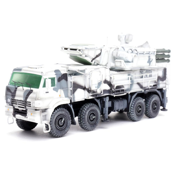 1:72 Scale Diecast | Pantsir-S1 Russian Air Defense Weapon System, Tri-Colour Arctic Camouflage | 12215PA | Panzerkampf