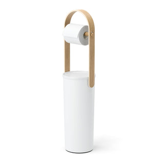 Umbra Toilet Paper Holder, 27 x 7.25 inches, White/Natural