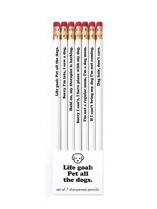 Snifty SPP7023 Life Goal Pet All The Dogs Pencil, Set of 7
