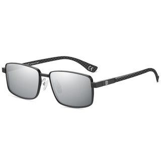 DUCO Sunglasses, Common, Black Frame Silver Lens