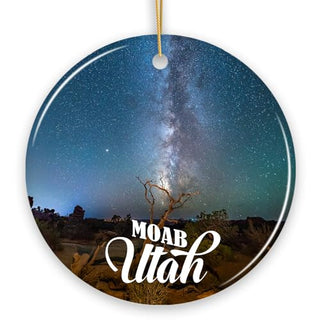 Breathtaking Desert Town Moab Ornament, Utah Nature and Landscapes Travel Souvenir (Version 1)