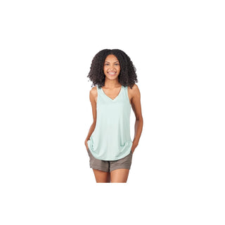 Faceplant Dreams Shirt, Aqua Mist,' Double V-neck Pajama Tank T