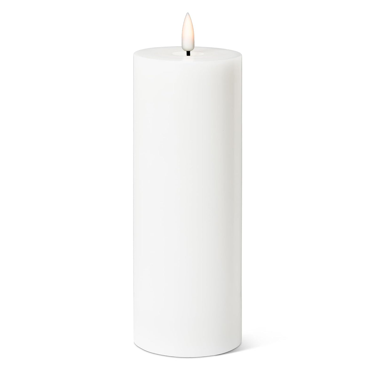 Abbott Collection Lamp, Pillar (3x8"H), White